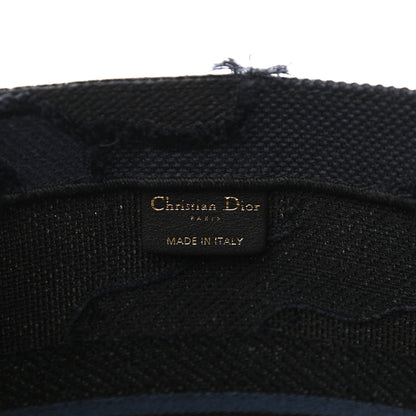 Christian Dior Canvas Embroidered Camouflage Book Tote Blue 6 of 10