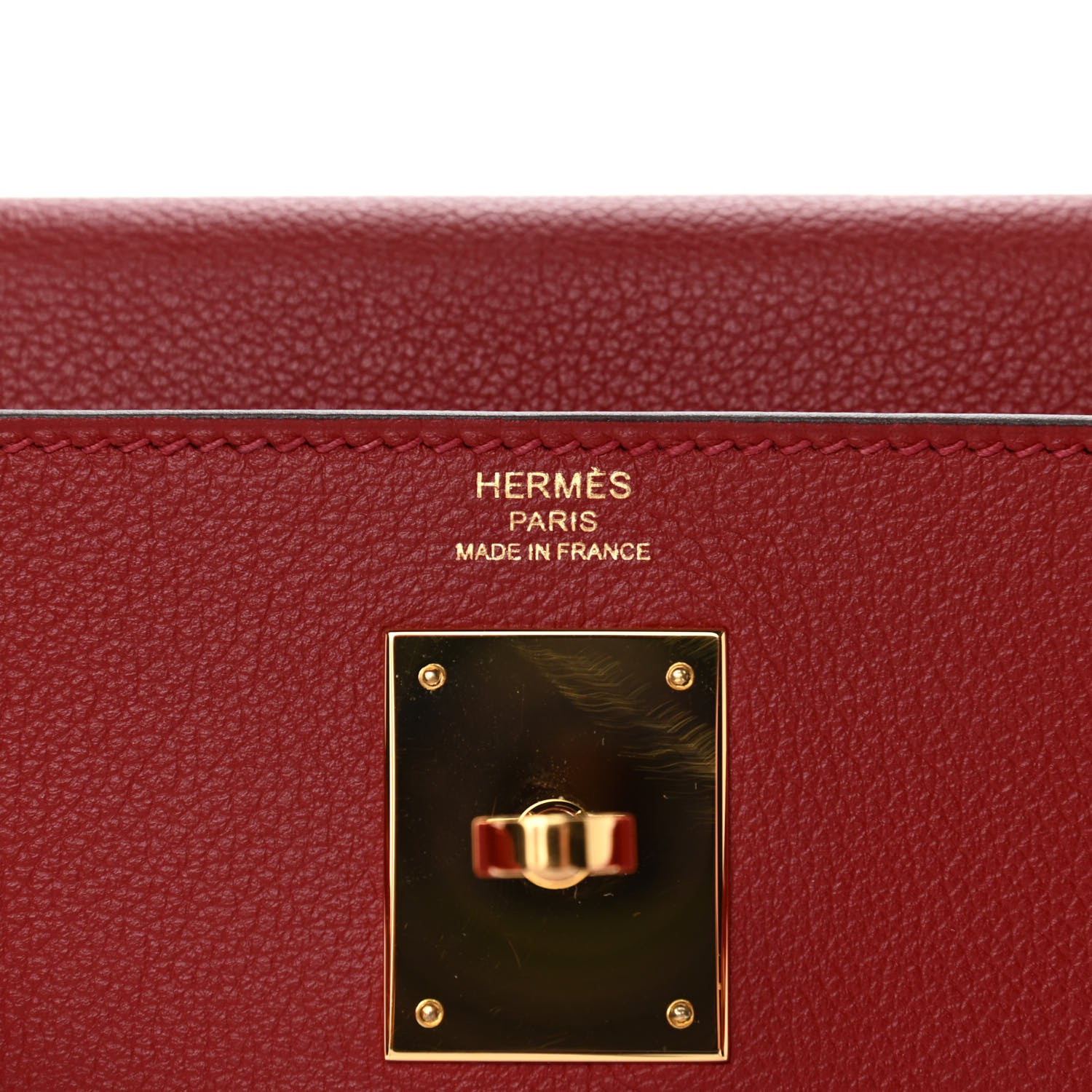 Hermes Evercolor Kelly Retourne 28 Rouge Casaque 5 of 13