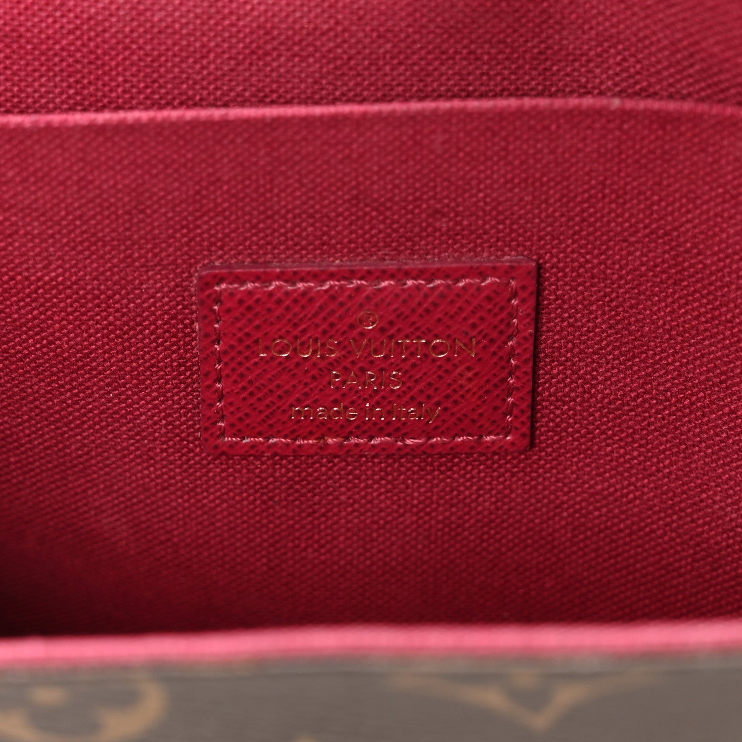 Louis Vuitton Monogram Pochette Felicie Chain Wallet Fuchsia 6 of 12