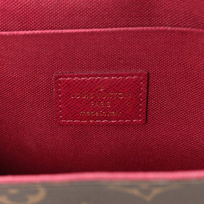 Louis Vuitton Monogram Pochette Felicie Chain Wallet Fuchsia 6 of 12