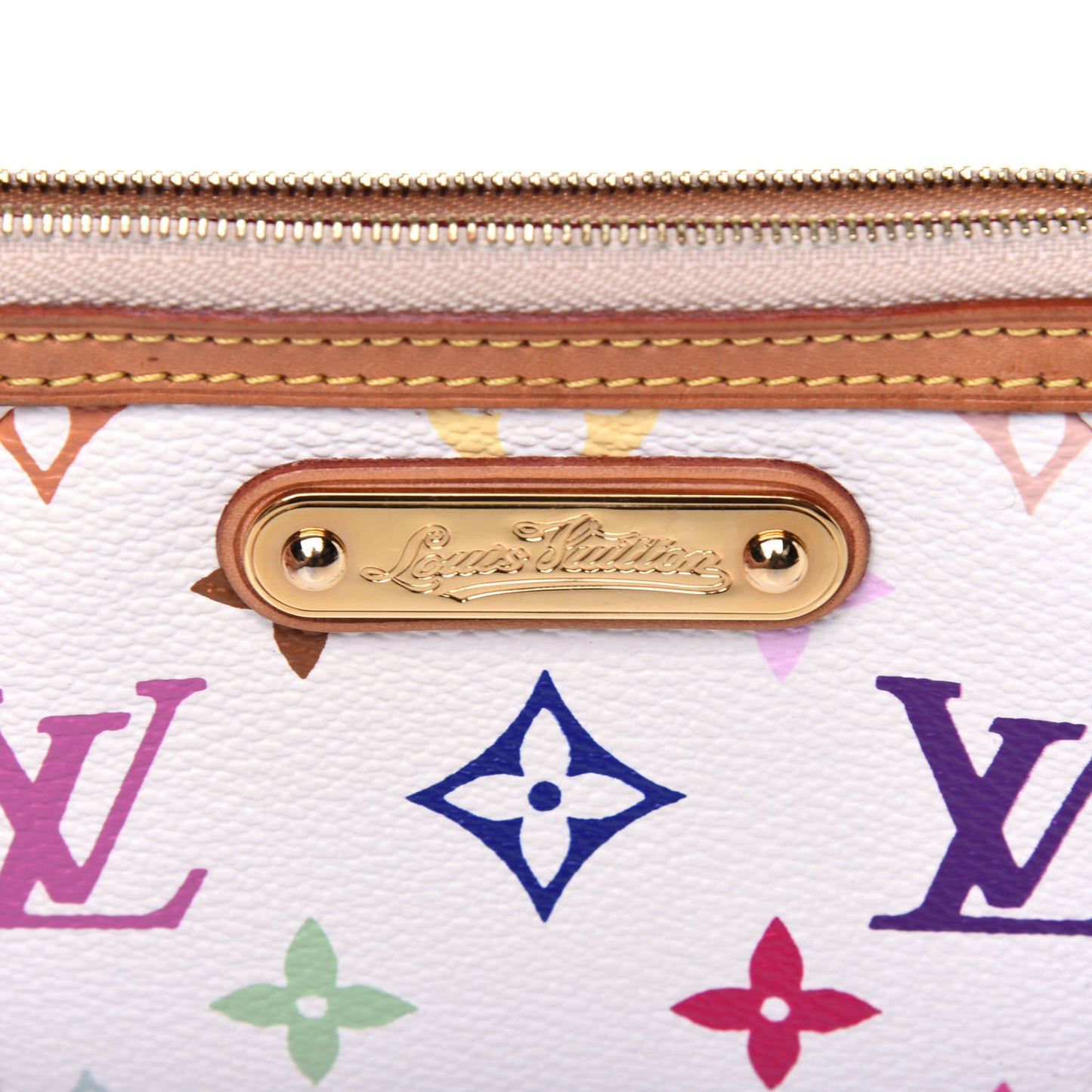Monogram Multicolor Pochette Milla PM White