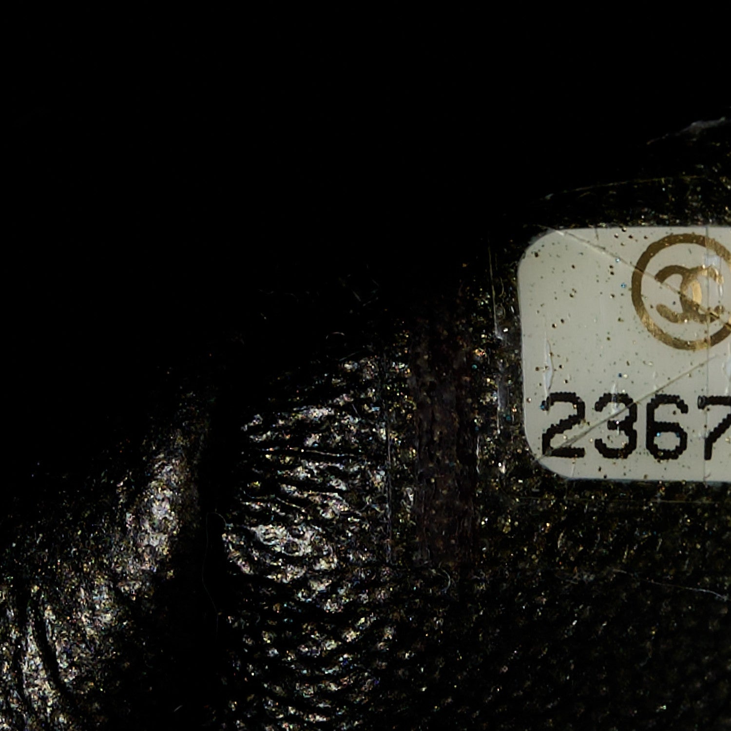 Chanel Metallic Caviar Quilted Medium Double Flap Dark Charcoal 8 of 11