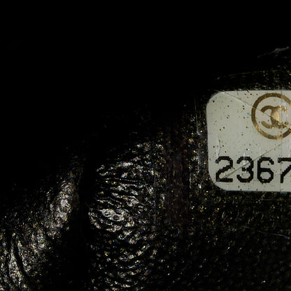 Chanel Metallic Caviar Quilted Medium Double Flap Dark Charcoal 8 of 11