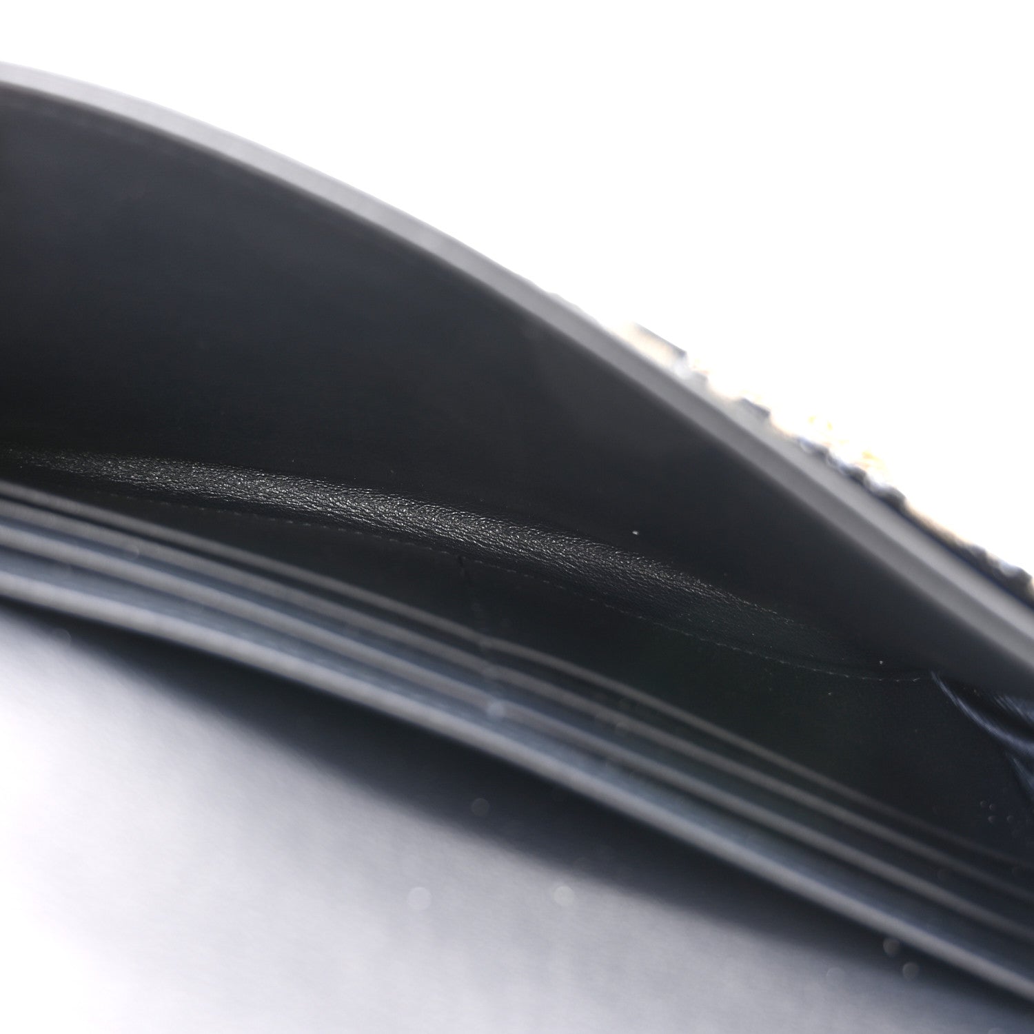 Christian Dior Oblique Saddle Chain Long Wallet Blue 6 of 12