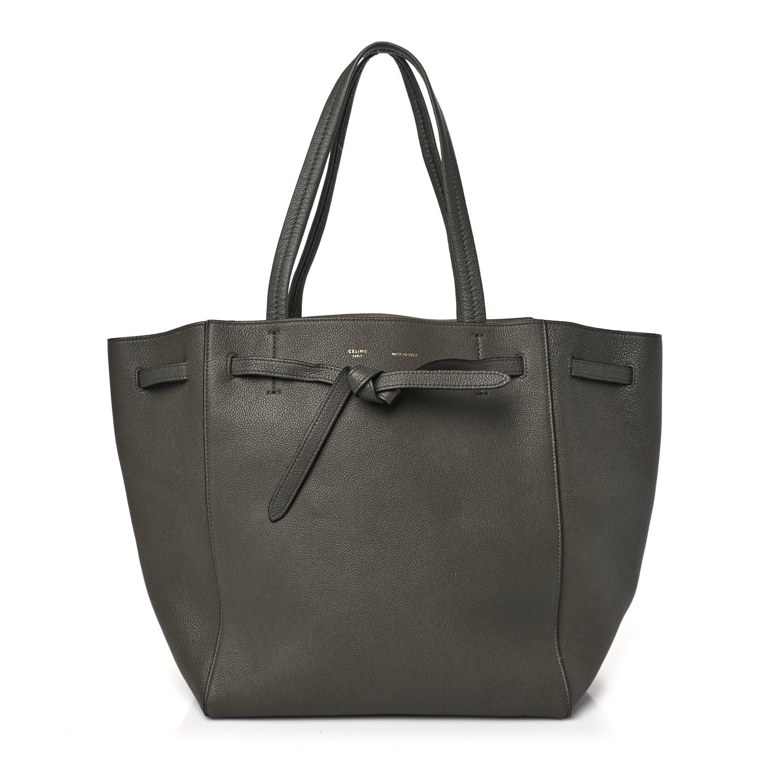 Celine Soft Grained Calfskin Small Belt Cabas Phantom Taupe 1 of 8