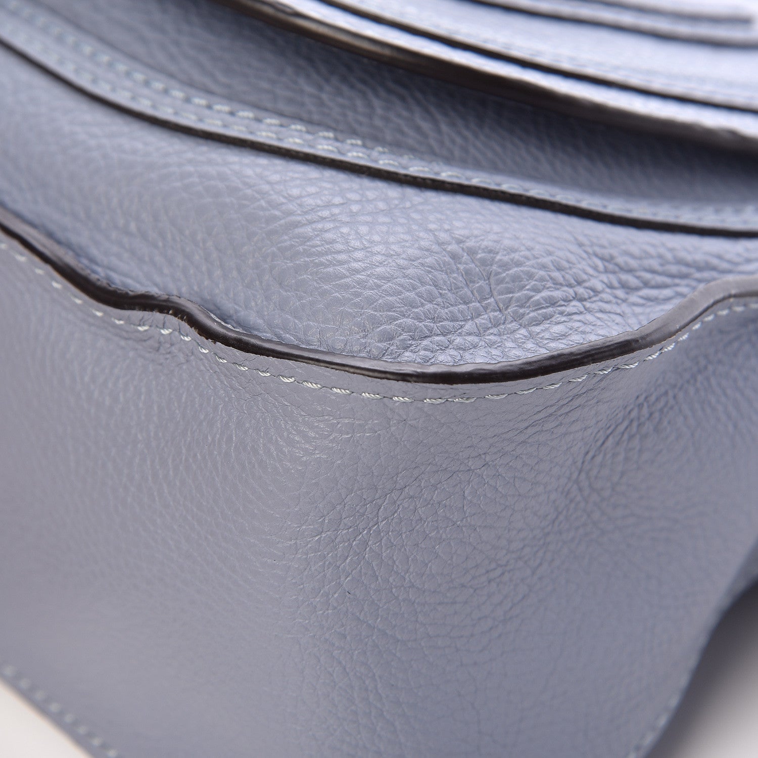 Chloe Calfskin Small Marcie Satchel Washed Blue 9 of 12