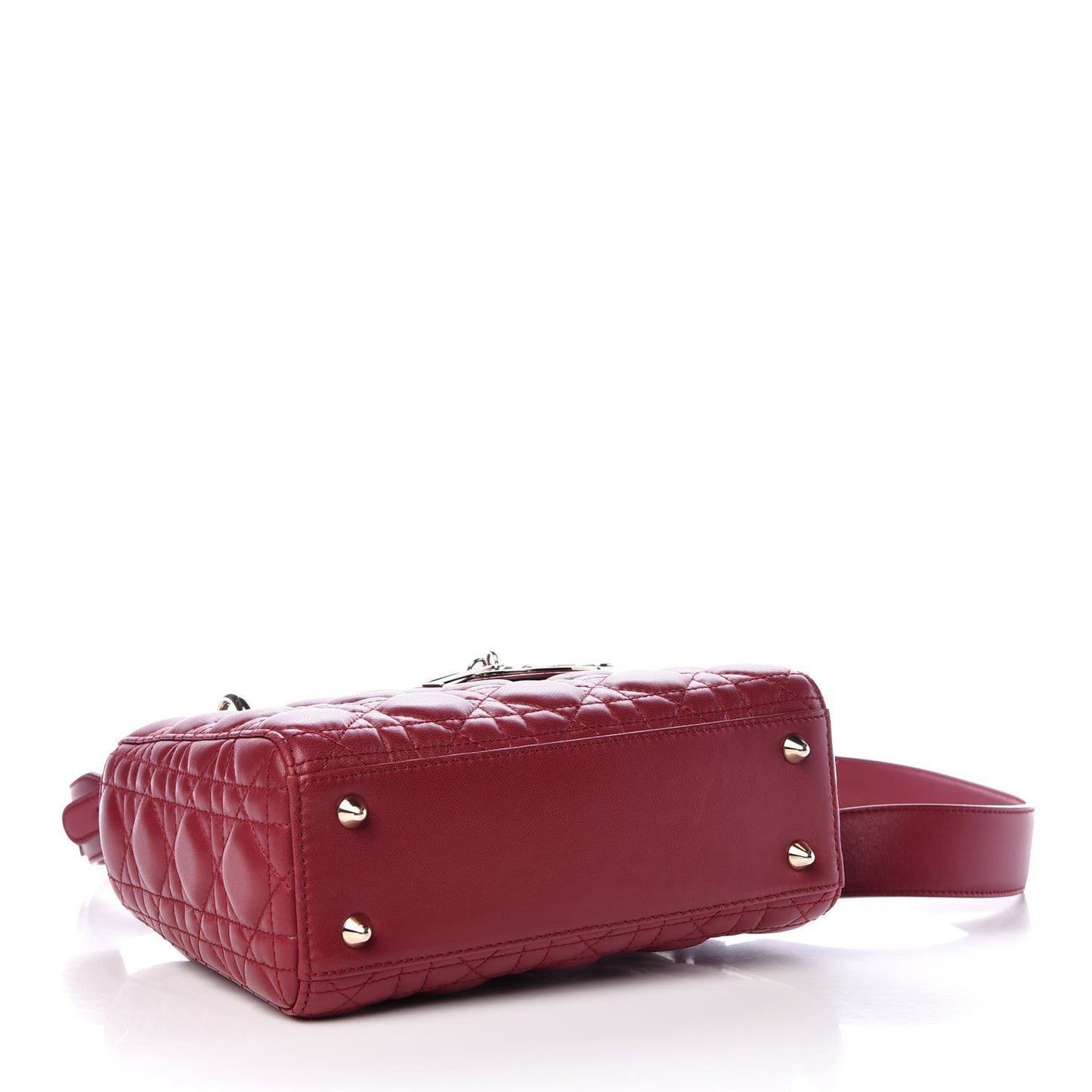Lambskin Cannage Small My Lady Dior Red