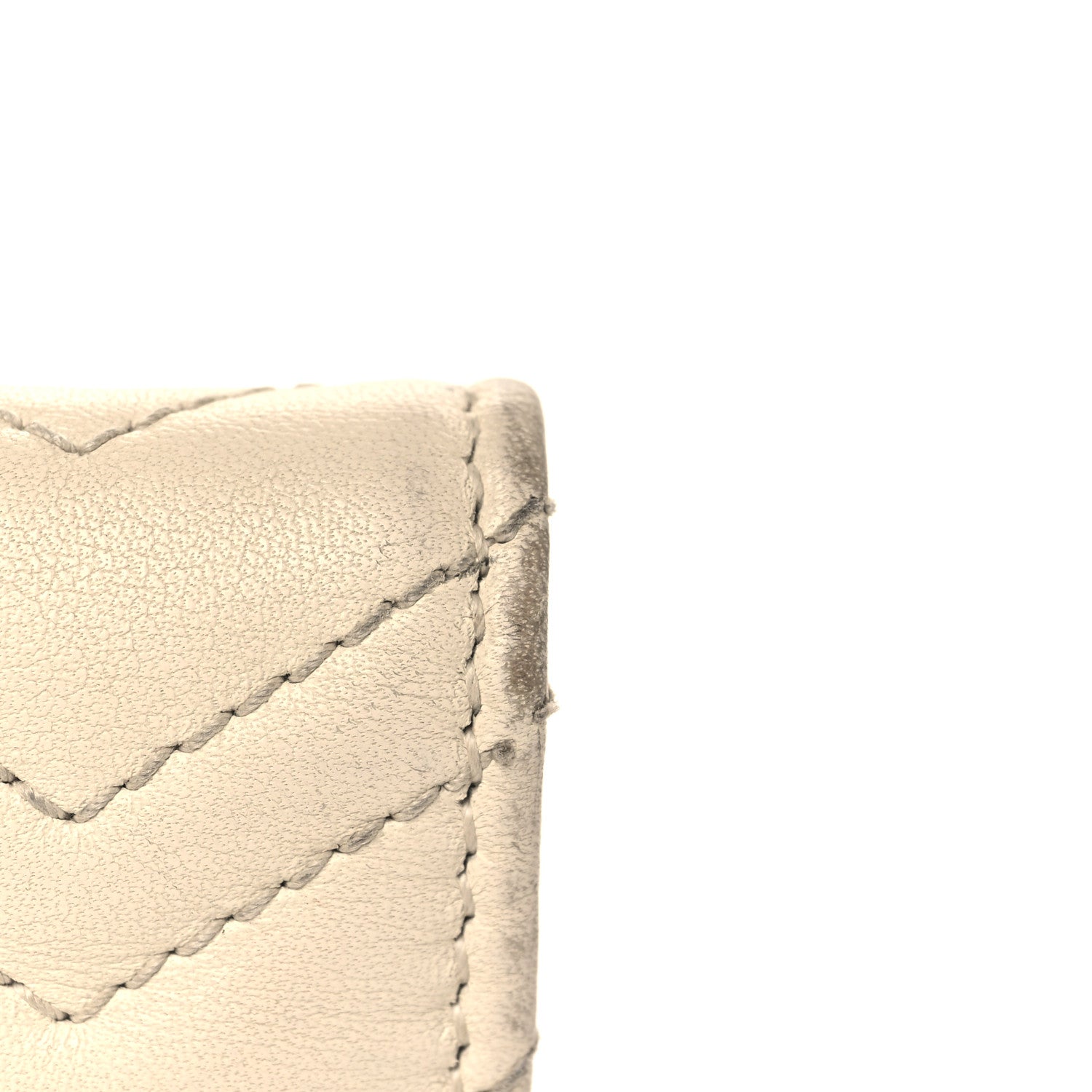 Gucci Calfskin Matelasse GG Marmont Card Case White 7 of 11