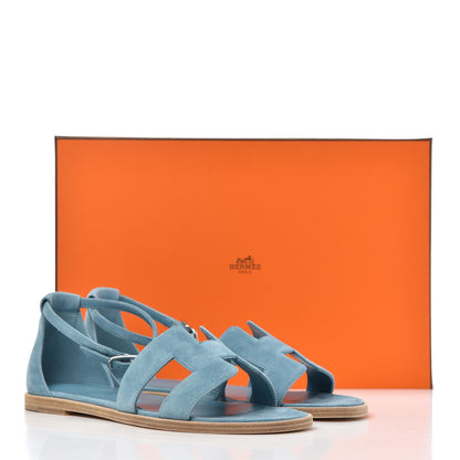 Hermes Suede Goatskin Santorini Sandals 36 9 of 9