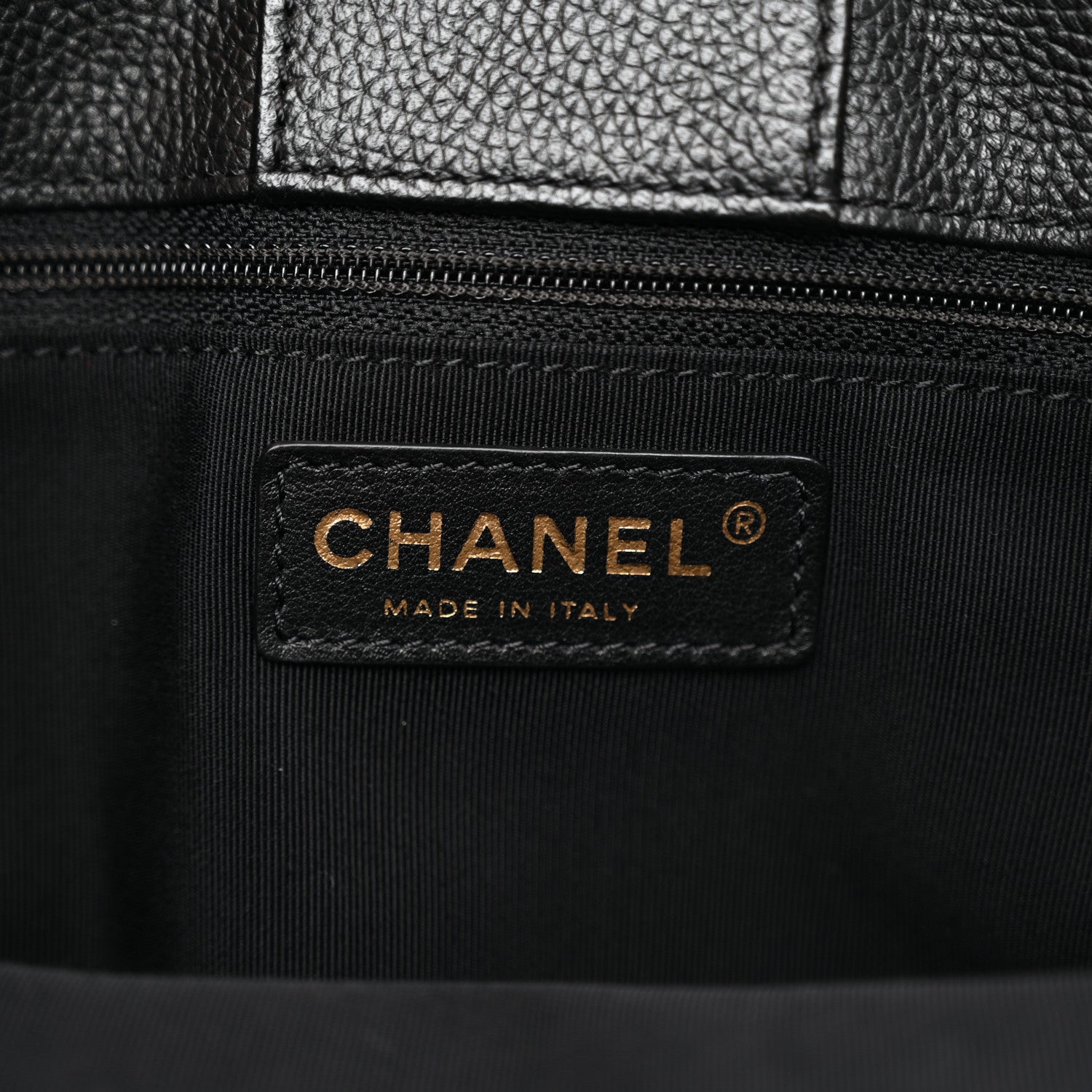 Chanel Calfskin Cerf Executive Shopper Tote Black 7 of 12
