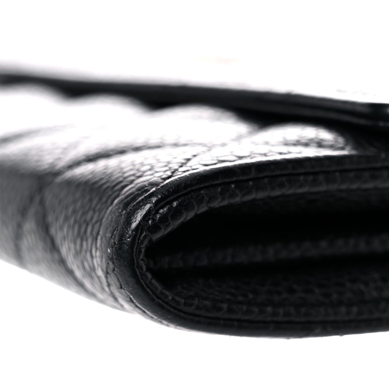 Chanel Caviar Quilted Large Gusset Flap Wallet Black 10 of 15