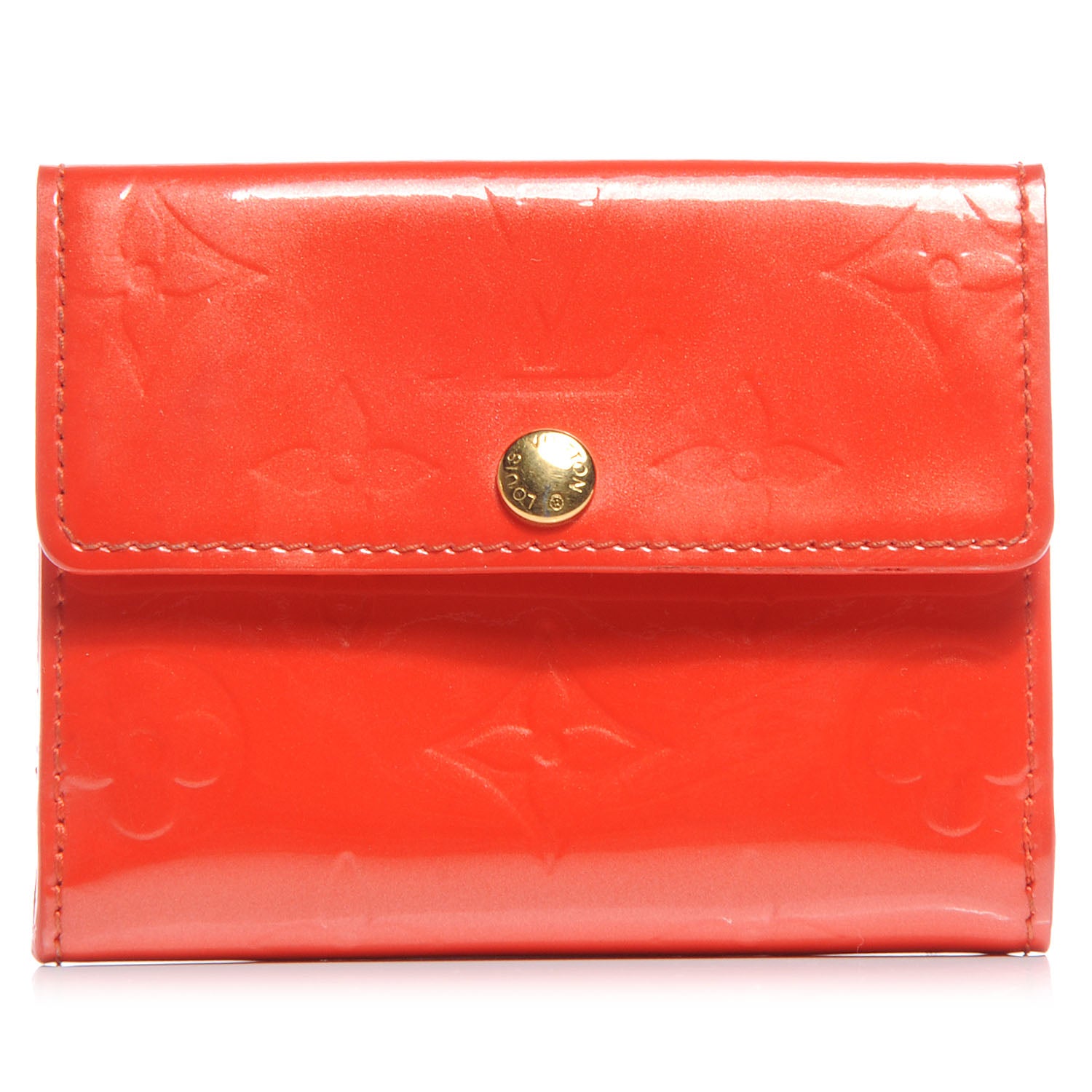 Louis Vuitton Vernis Ludlow Wallet Orange Sunset 1 of 7