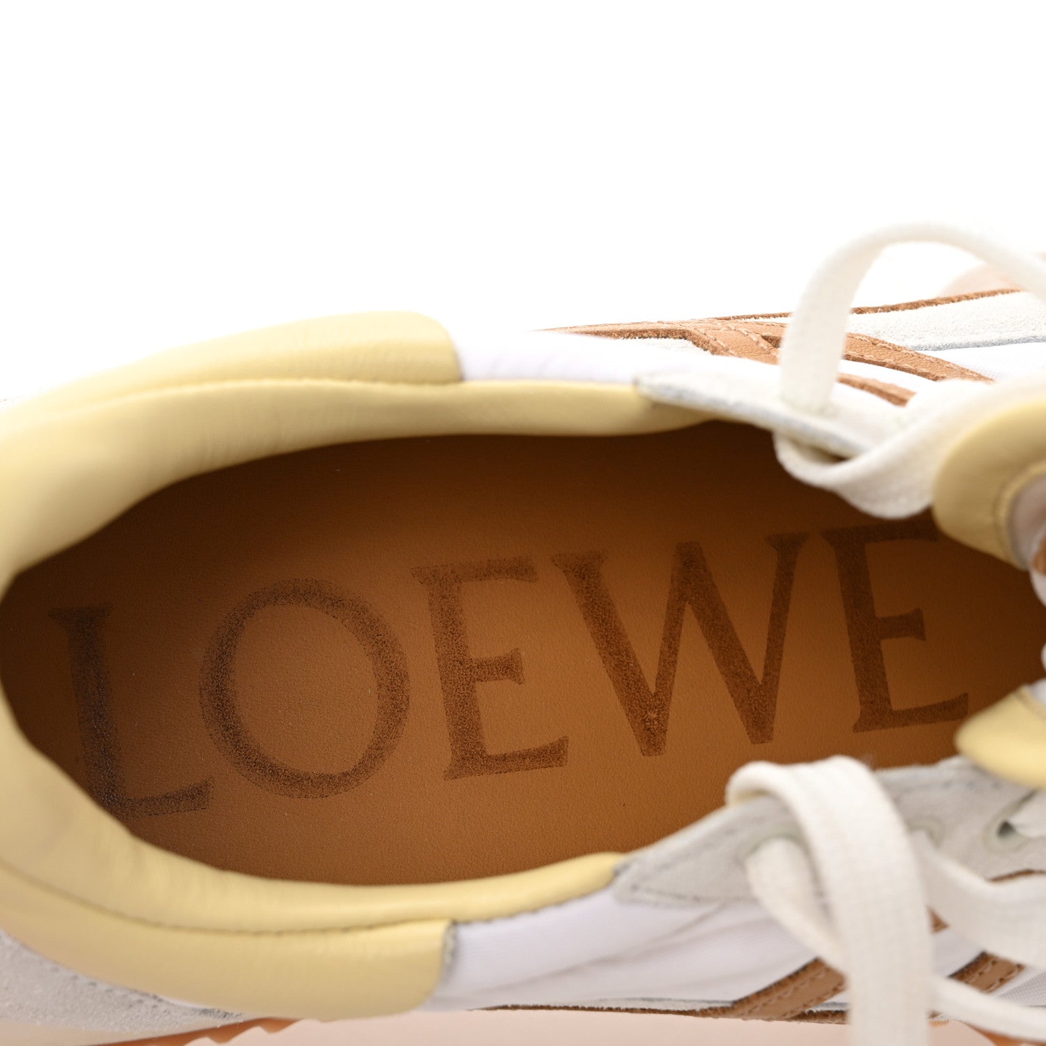 Loewe Nylon Suede Flow Runner Sneakers 36 White Medium Concealer 8 of 9