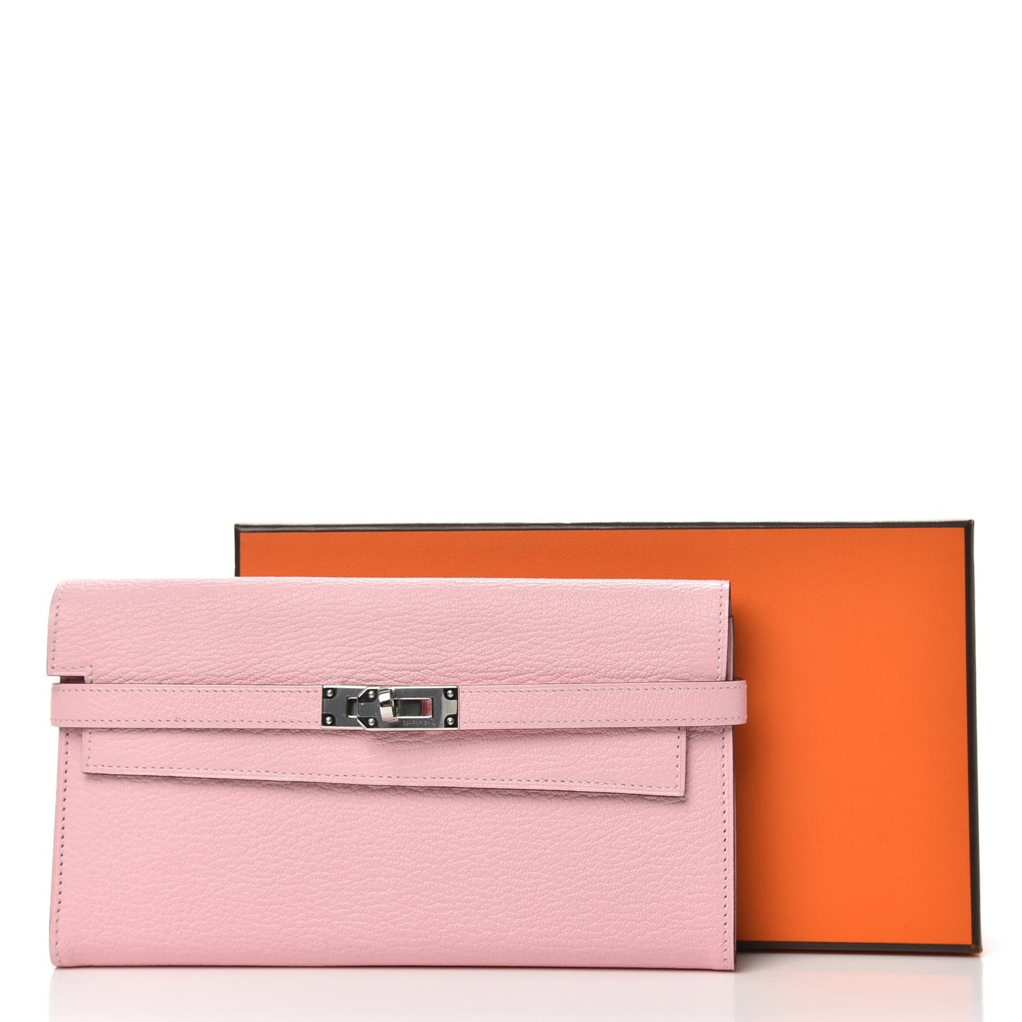 Chevre Mysore Kelly Longue Wallet Rose Sakura