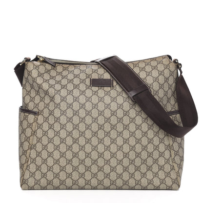 Gucci GG Plus Monogram Diaper Messenger Bag Dark Brown 1 of 10