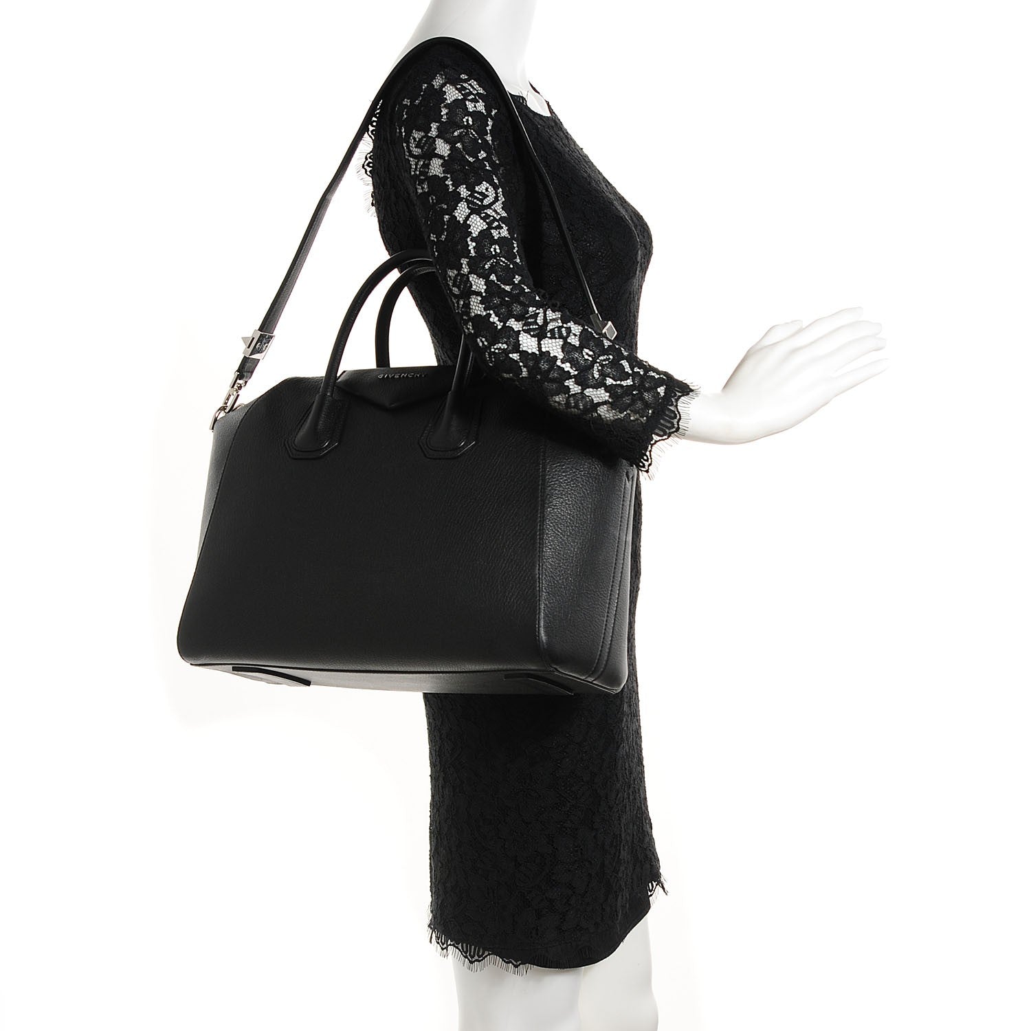 Givenchy Sugar Goatskin Medium Antigona Black 2 of 7
