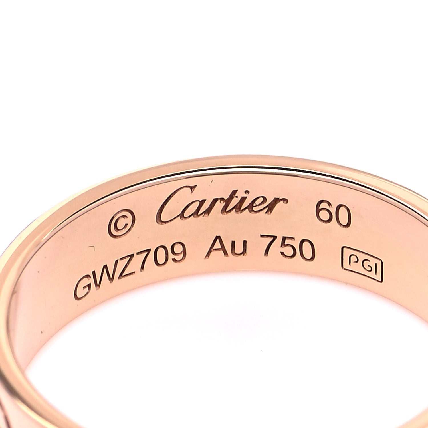 Cartier 18K Pink Gold 5.5mm LOVE Ring 60 9 4 of 5