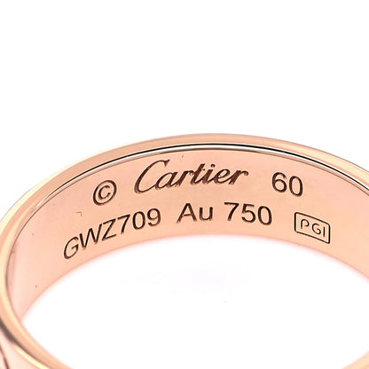 Cartier 18K Pink Gold 5.5mm LOVE Ring 60 9 4 of 5