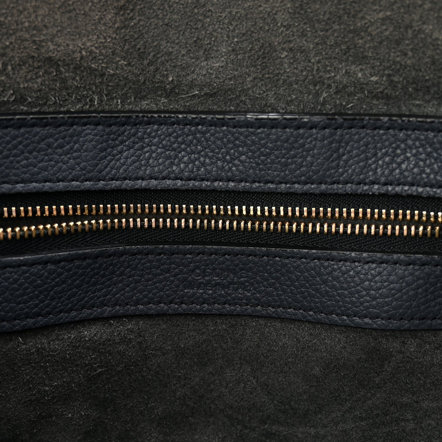 Soft Grained Calfskin Small Belt Cabas Phantom Slate