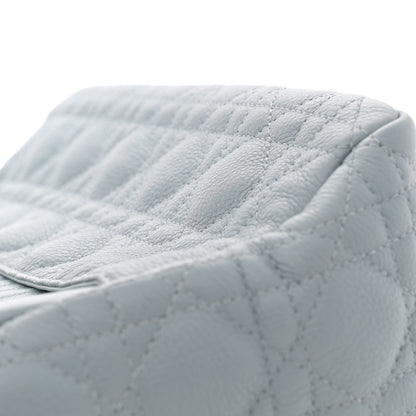 Christian Dior Supple Calfskin Cannage Medium Caro Bag Ethereal Grey 14 of 14