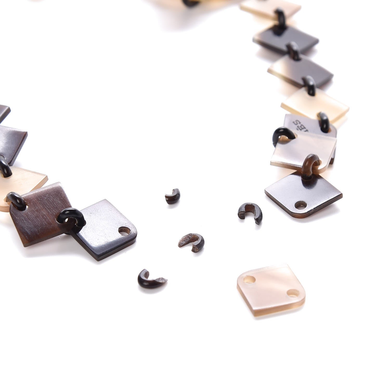 Hermes Buffalo Horn Lacquer Lena Necklace 4 of 6
