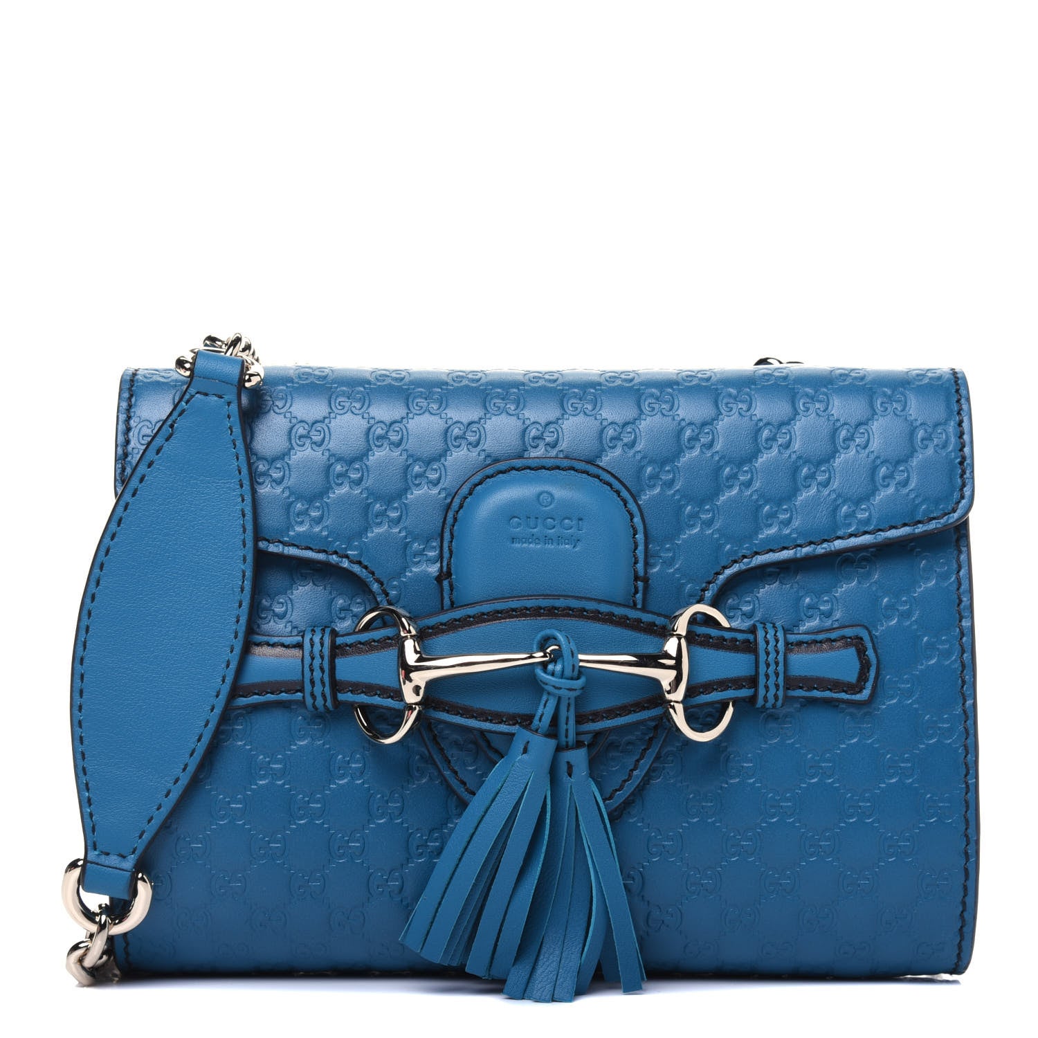 Gucci Microguccissima Mini Emily Shoulder Bag Deep Cobalt 1 of 13