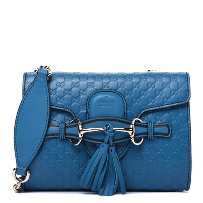 Gucci Microguccissima Mini Emily Shoulder Bag Deep Cobalt 1 of 13
