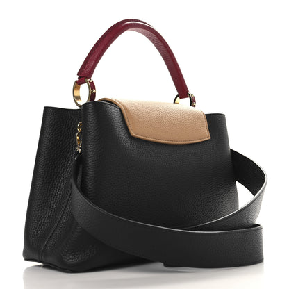 Louis Vuitton Taurillon Capucines MM Black Arizona Beige Ruby Red 3 of 9