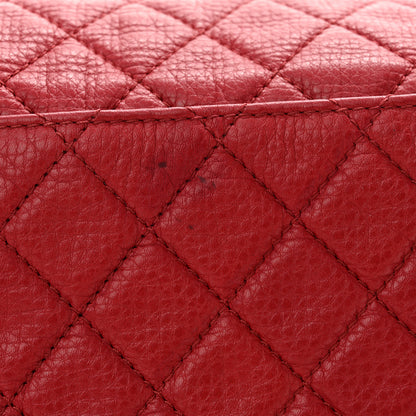Chanel Calfskin Quilted XXL Travel Flap Bag Red 13 of 14