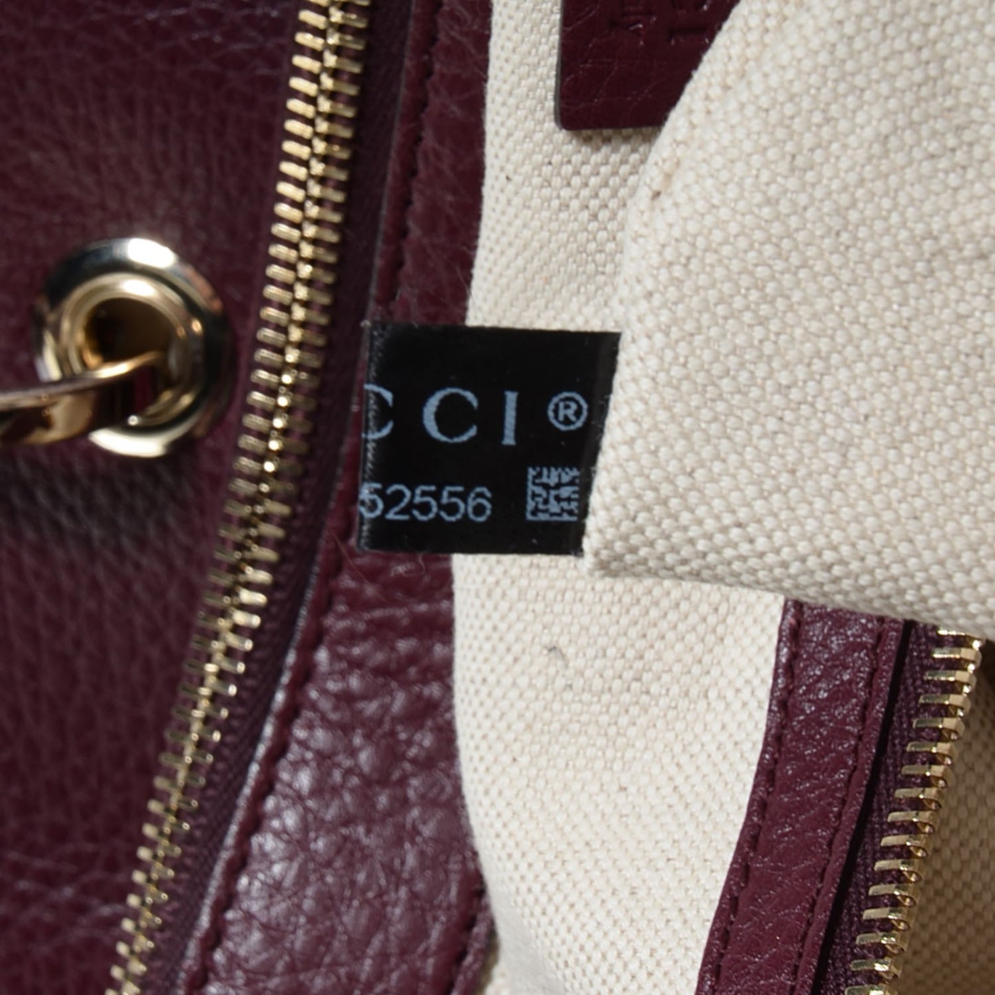 Leather Large Bamboo Shopper Tote Burgundy