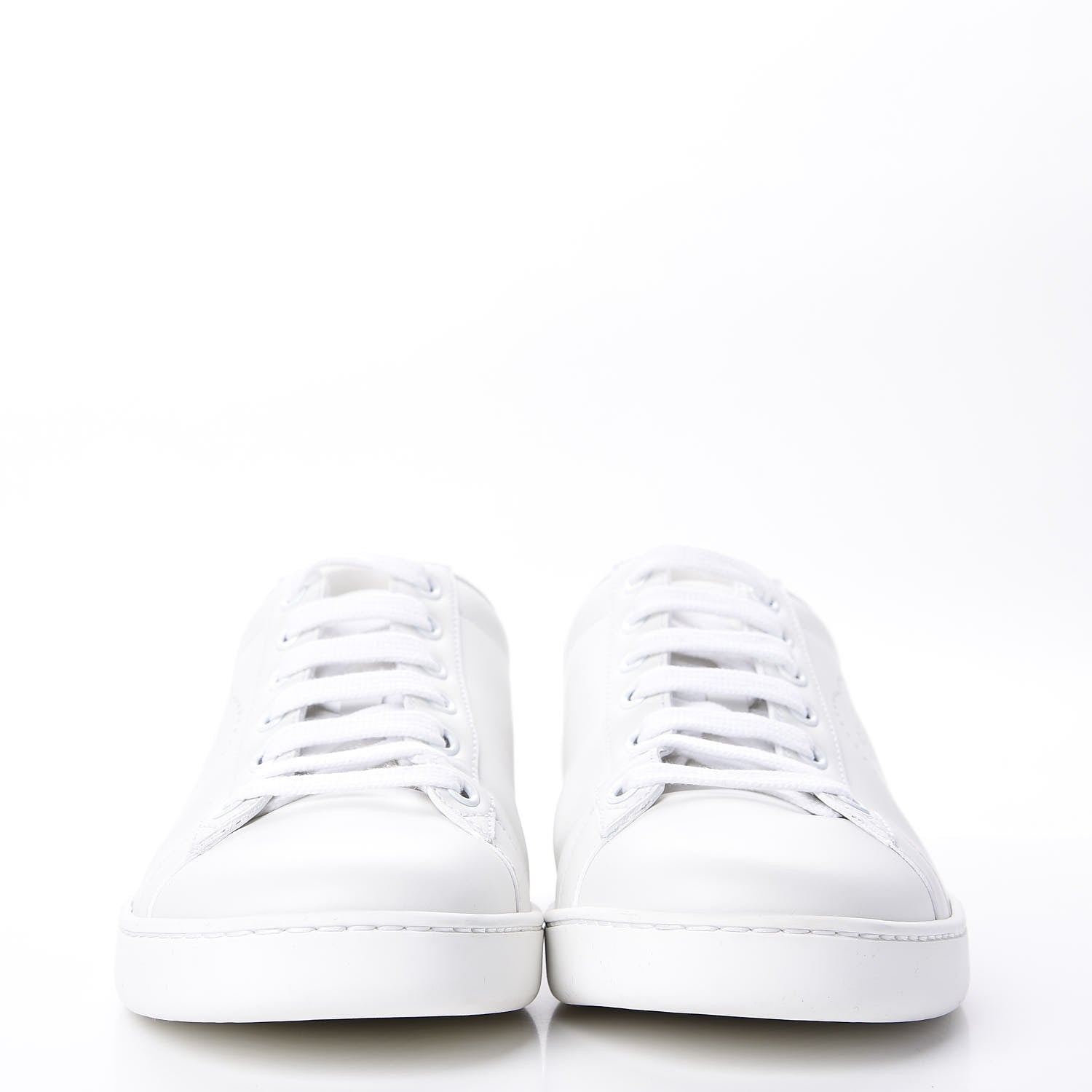 Gucci Calfskin Interlocking G Perforated Womens Ace Sneakers 38.5 White Grey Sky 2 of 10