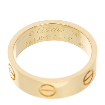 Cartier 18K Yellow Gold 5.5mm LOVE Ring 54 7 4 of 5