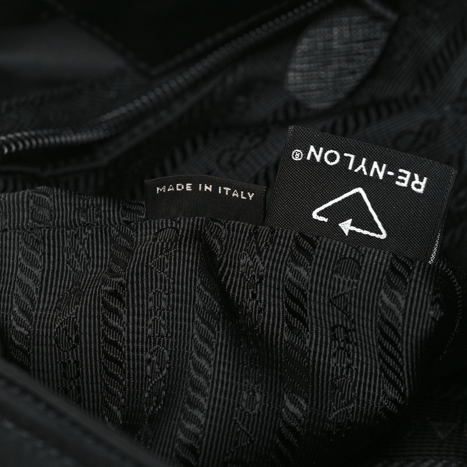 Prada Tessuto Nylon Saffiano Shopping Tote Black 7 of 11