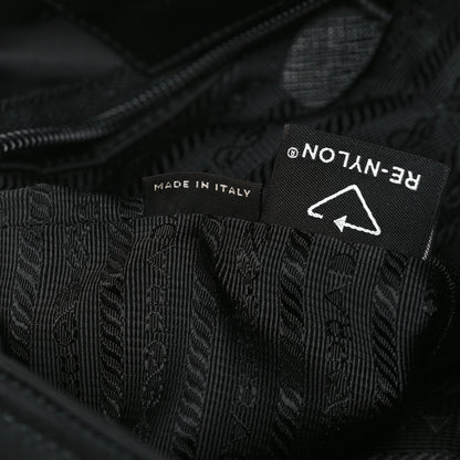 Prada Tessuto Nylon Saffiano Shopping Tote Black 7 of 11