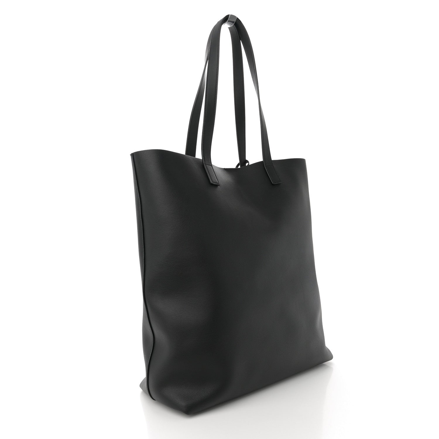 Saint Laurent Calfskin Bold Shopping Tote Black 4 of 13