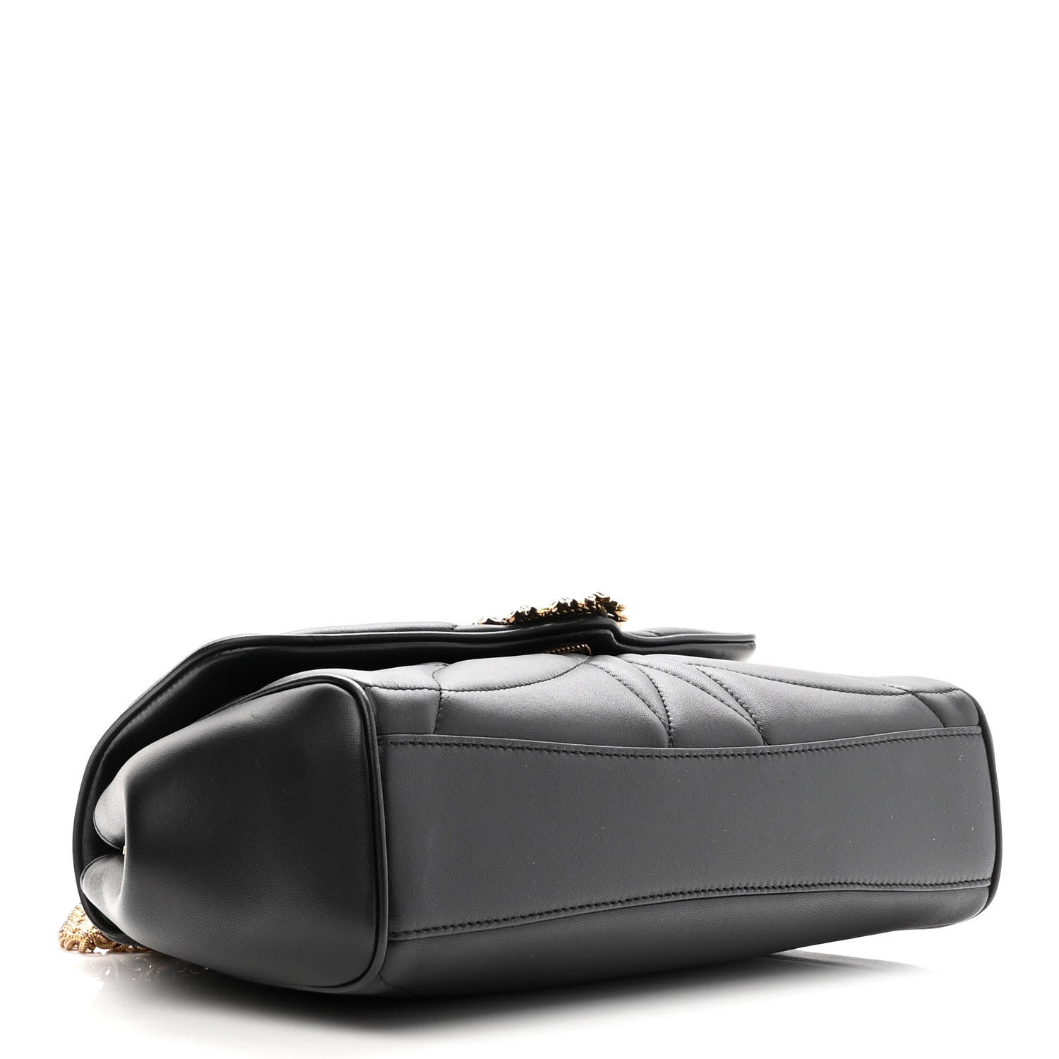 Dolce & Gabbana Nappa Quilted Large Devotion Bag Black 4 of 12