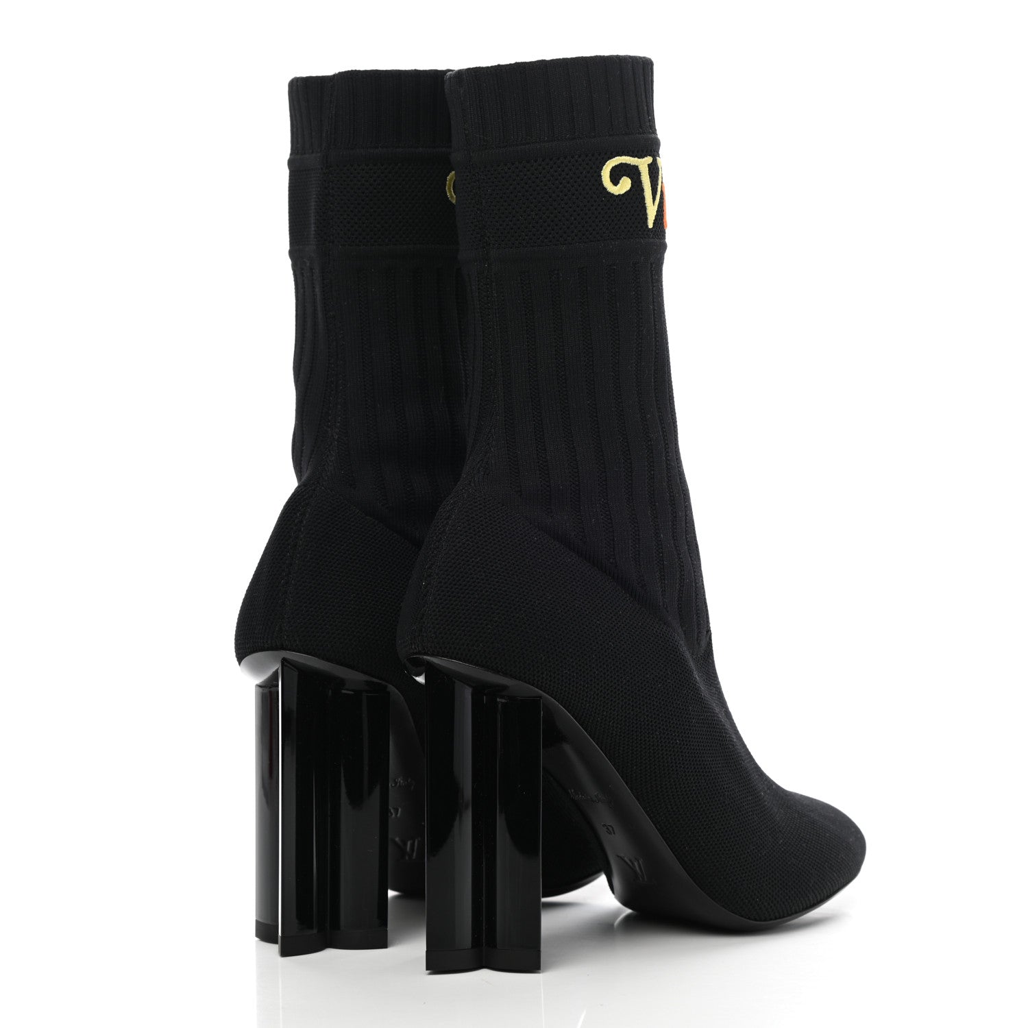 Louis Vuitton Stretch Fabric New Wave Silhouette Ankle Boots 37 Black 4 of 7