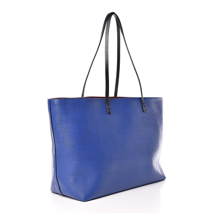 Fendi Vitello Elite Cuoio Monster Buggies Medium Roll Tote Blue Neon Black Multicolor Rosso Scuro 4 of 12