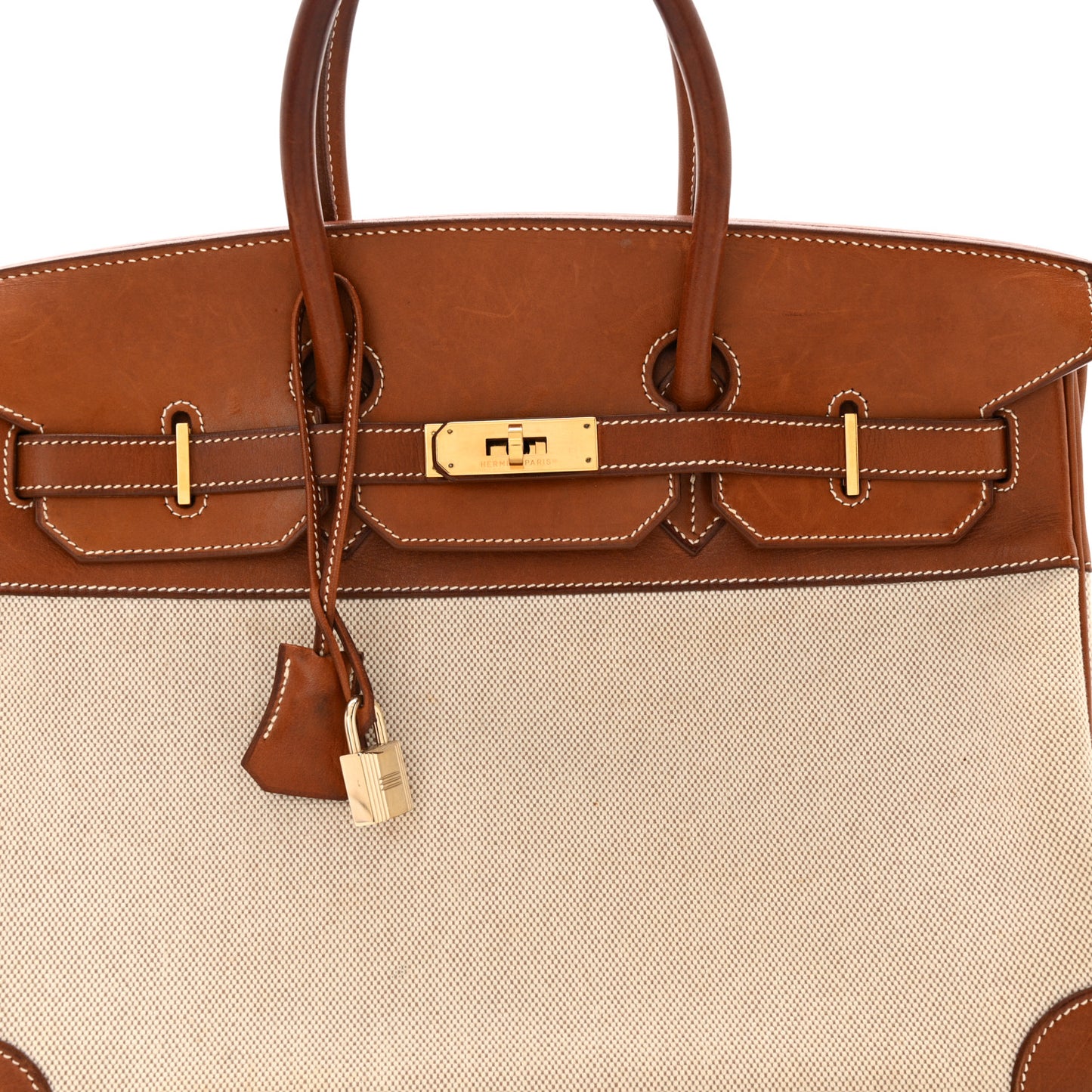 Toile Barenia Birkin 35 Fauve