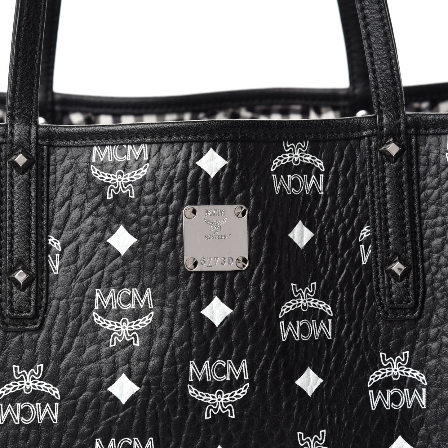 Visetos Medium Project Reversible Shopper Tote Black