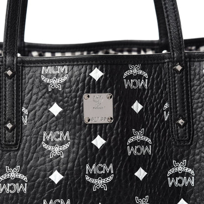 MCM Visetos Medium Project Reversible Shopper Tote Black 8 of 15