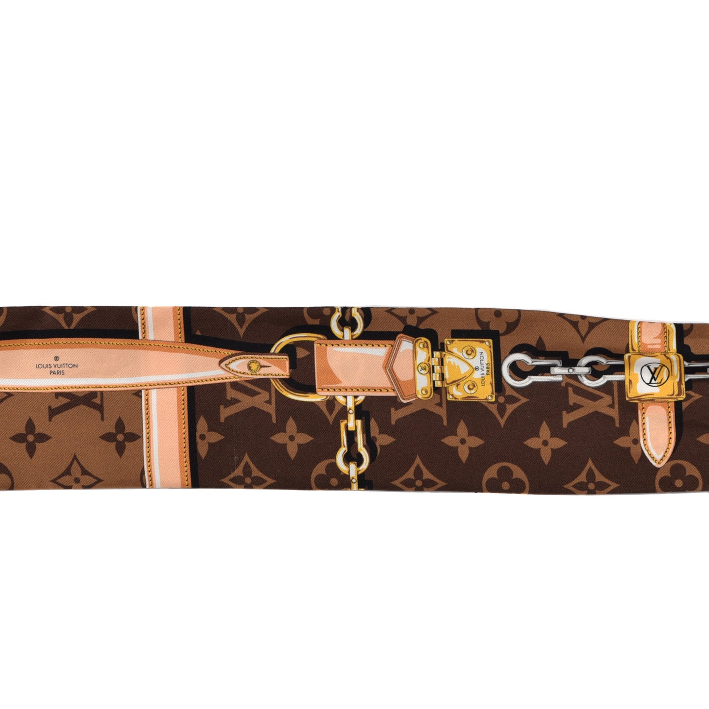 Silk Monogram Confidential Bandeau Brown