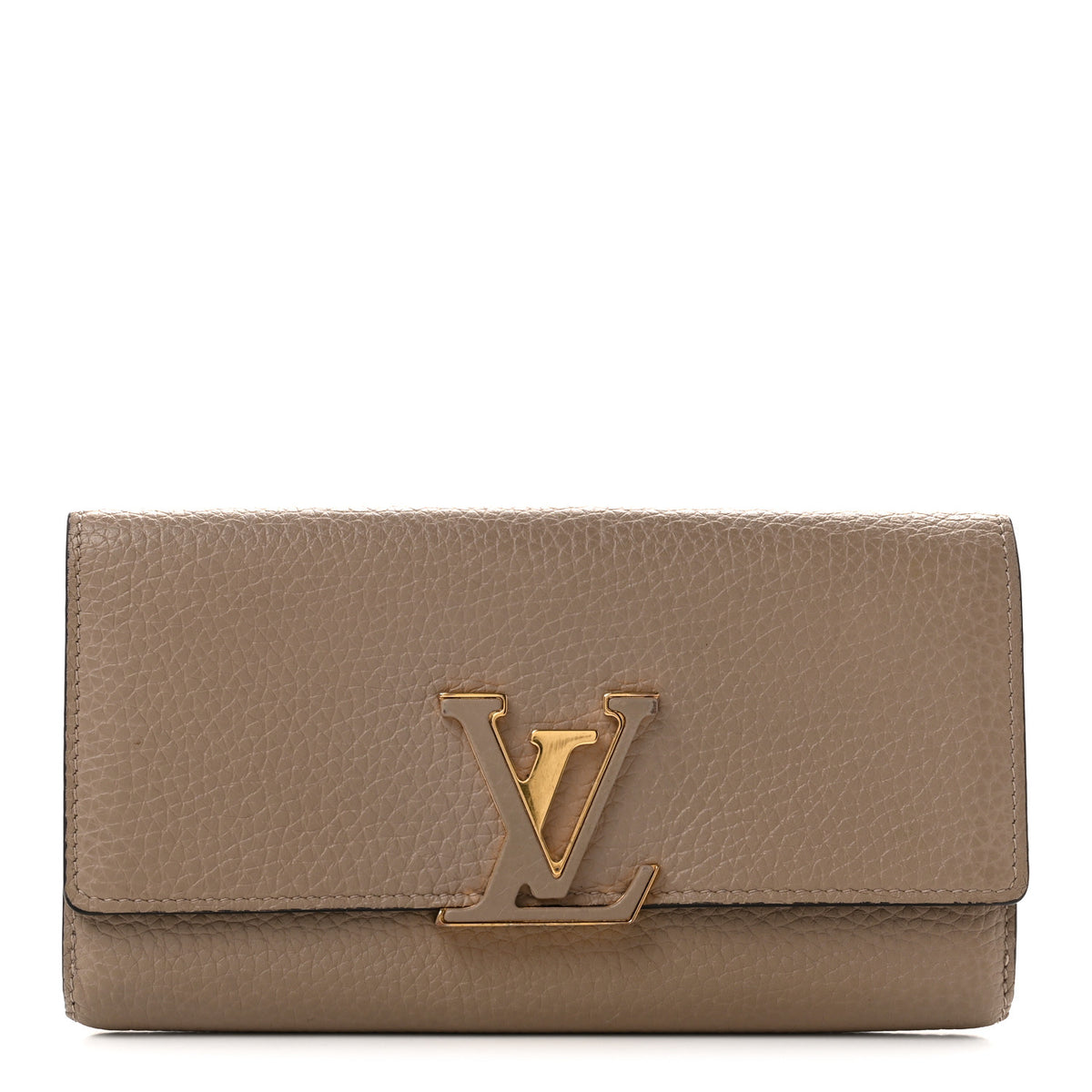 Taurillon Capucines Wallet Galet
