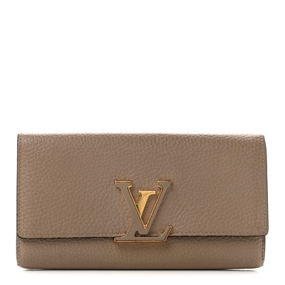 Louis Vuitton Taurillon Capucines Wallet Galet 1 of 7