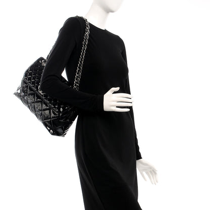 Chanel Vinyl Quilted In the Business Flap Bag Black 2 of 13