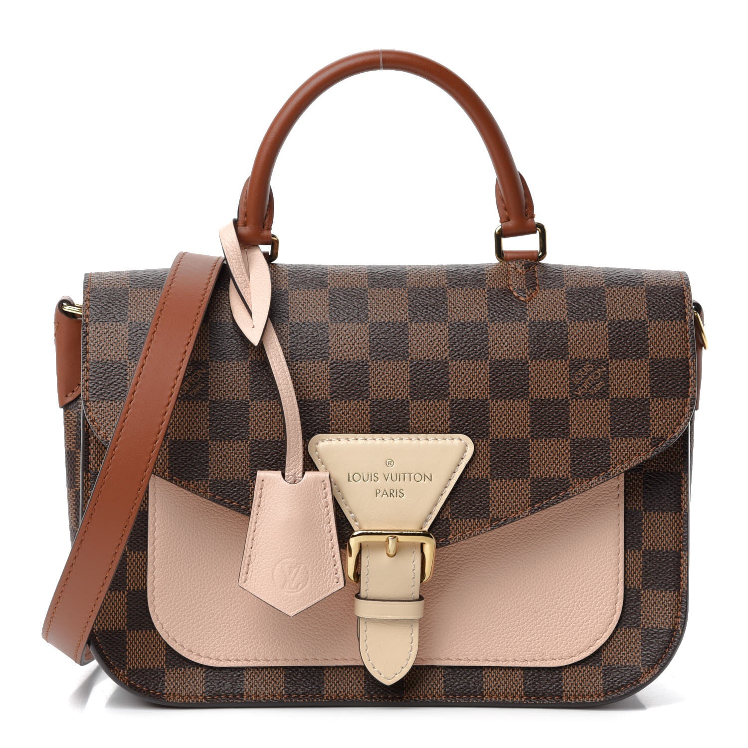 Louis Vuitton Damier Ebene Beaumarchais Venus Pink 1 of 11