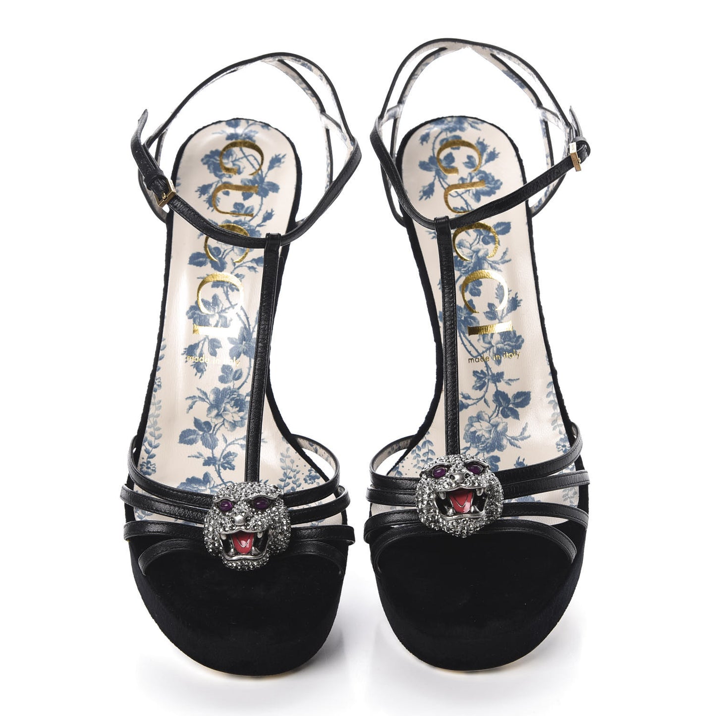Velvet Malaga Kid Elias T-Strap Platform High Heel Sandals 41 Black