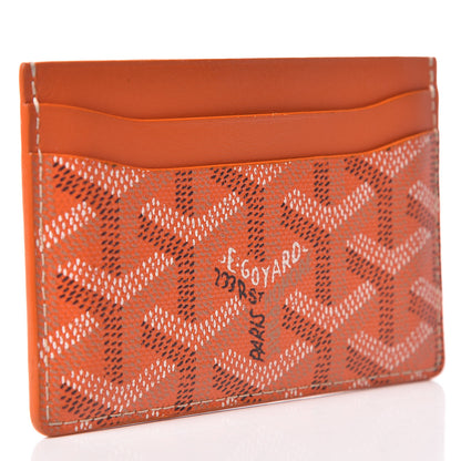 Goyard Goyardine Saint Sulpice Card Holder Orange 3 of 7