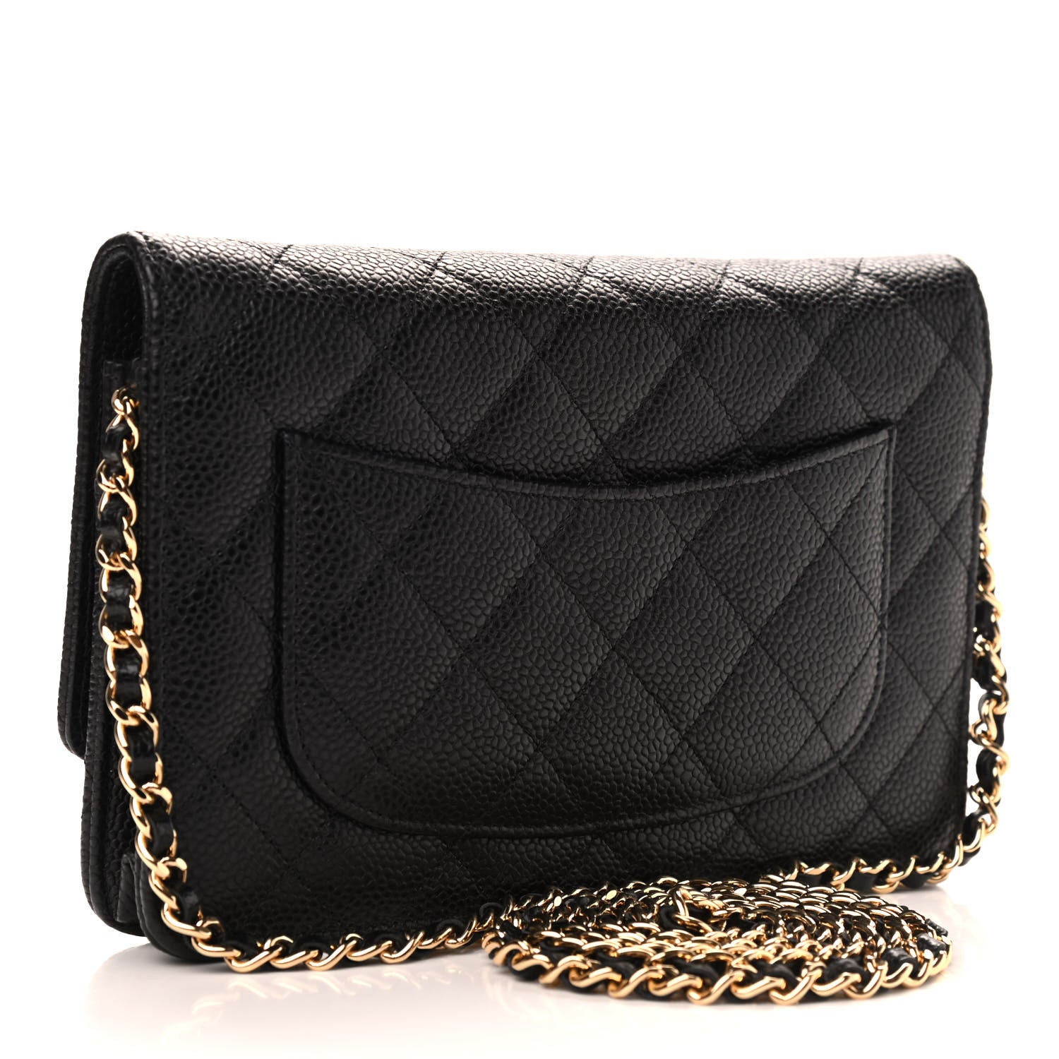 Chanel Caviar Quilted Wallet On Chain WOC Black 3 of 10