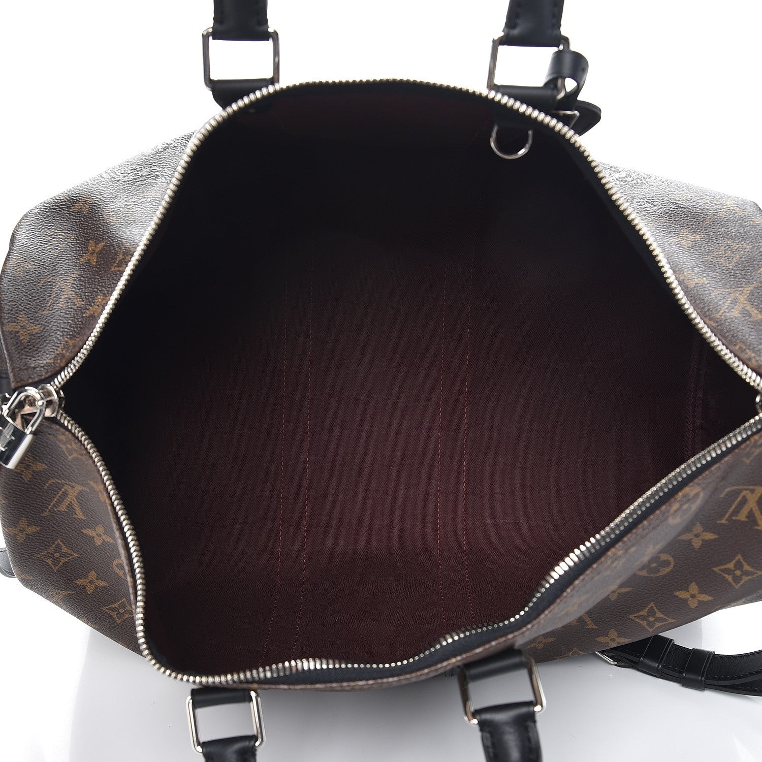 Louis Vuitton Monogram Macassar Keepall Bandouliere 45 6 of 8
